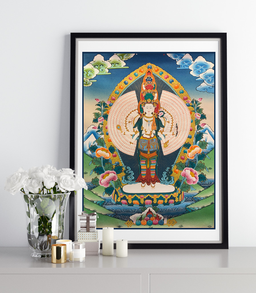 colorful avalokiteshvara